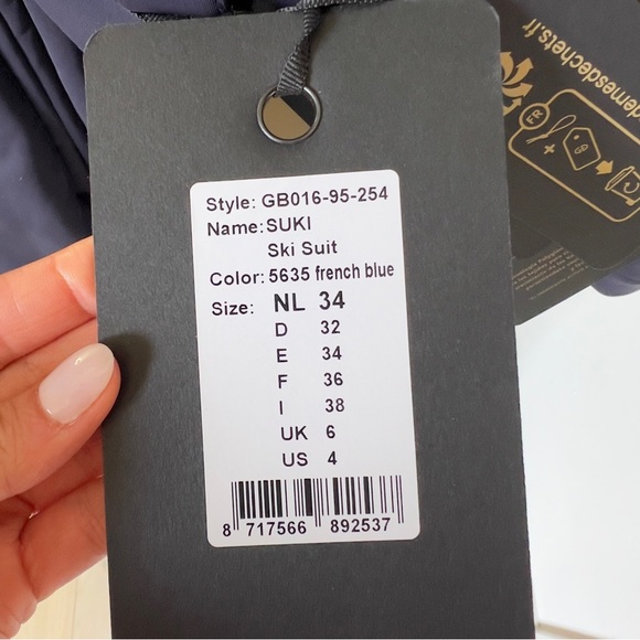 NWT GOLDBERGH Suvi Ski Suit in Navy Blue - Picture 8 of 8